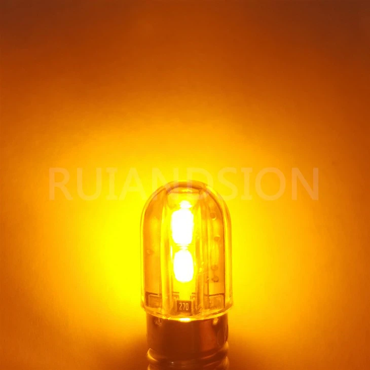 Ruiandsion E10 Mini Maglite Bulb Led Flashlight Bulbs 6V 3030 4SMD Chips Yellow Torch Bike Work Light Non Polarity