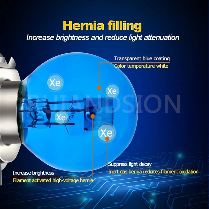 h4 white halogen bulb